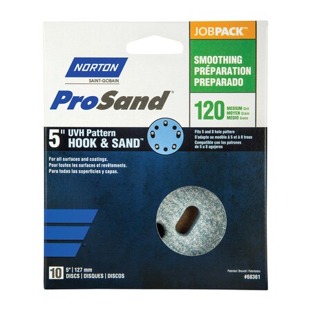 Norton Abrasives 8 Hole, Ceramic Alumina, 120 Grit, Coated Type 07660768361